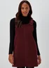 Burgundy Buckle Cord Pinafore - 8 Image 1