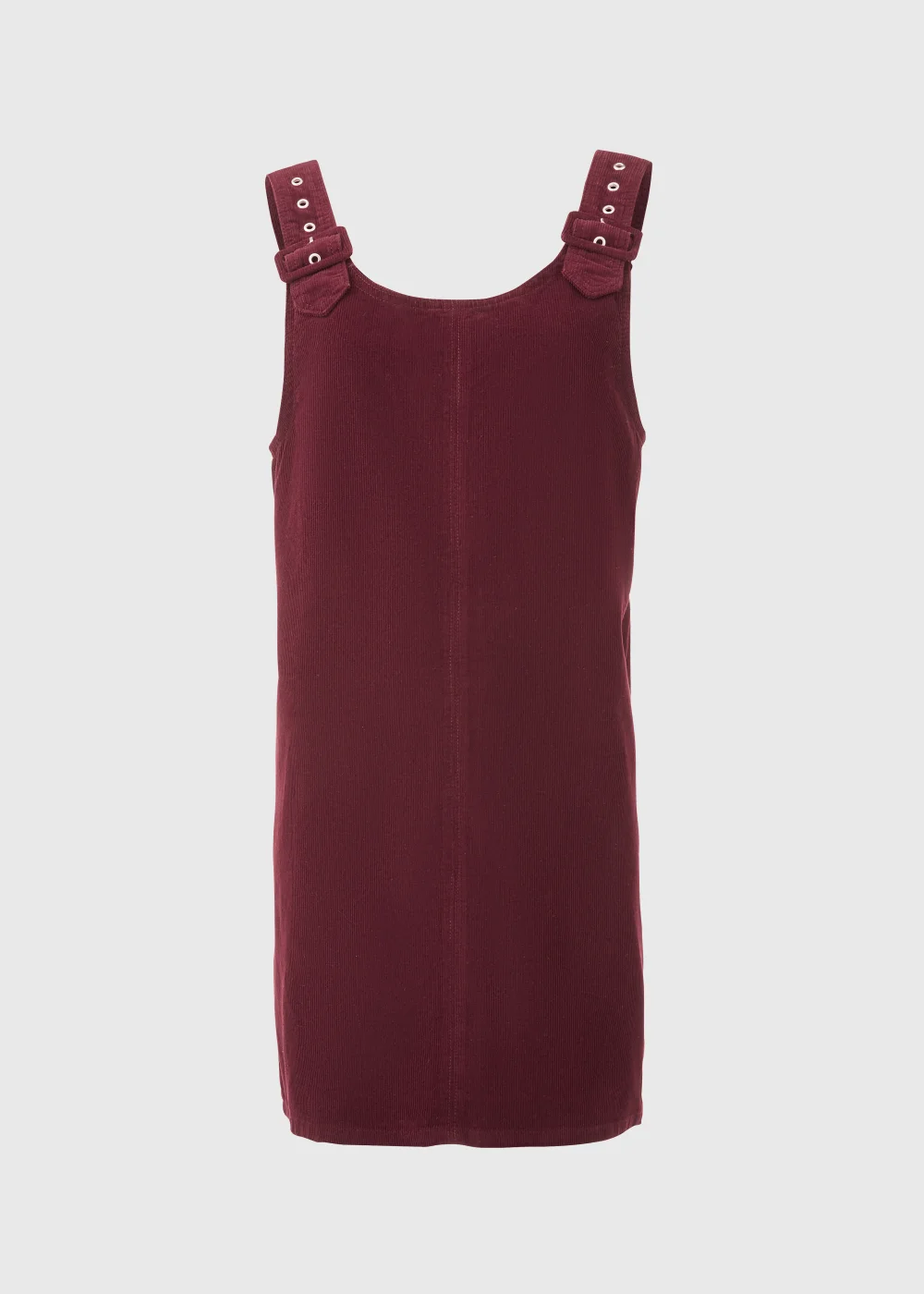 Burgundy Buckle Cord Pinafore - 8 Image 4
