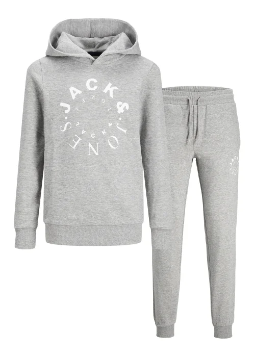 Jack & Jones Junior Warrior Grey Tracksuit (6-16yrs) - Age 8 Years Image 1