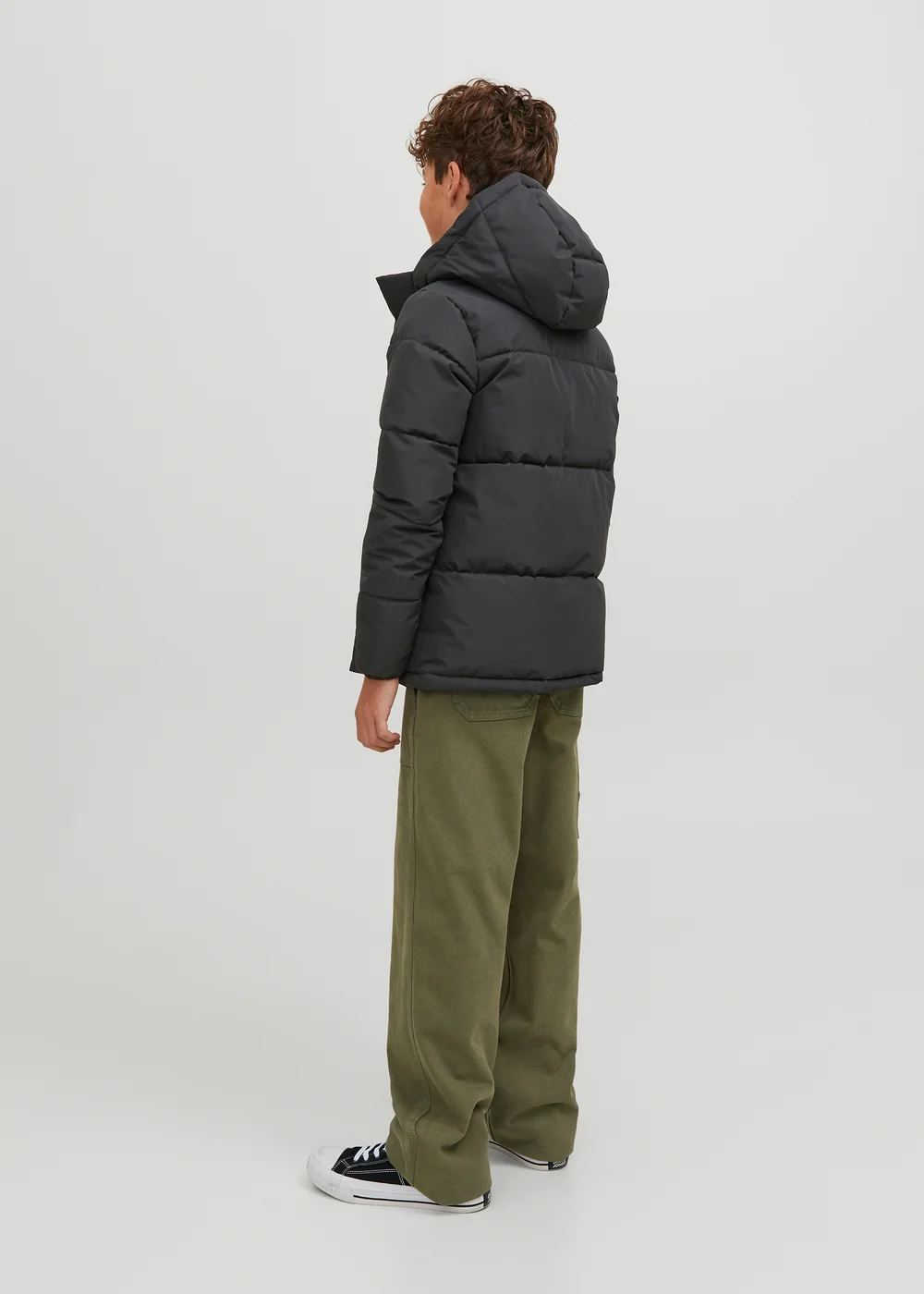 Jack & Jones Junior Black Puffer Jacket (6-16yrs) - Age 6 Years Image 3