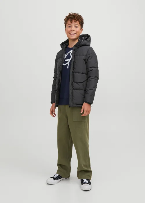 Jack & Jones Junior Black Puffer Jacket (6-16yrs) - Age 6 Years Image 2