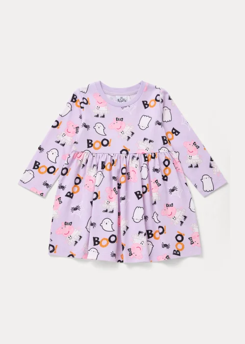 Kids Lilac Halloween Peppa Pig Dress (9mths-5yrs) - 1-1.5 Yrs Image 1