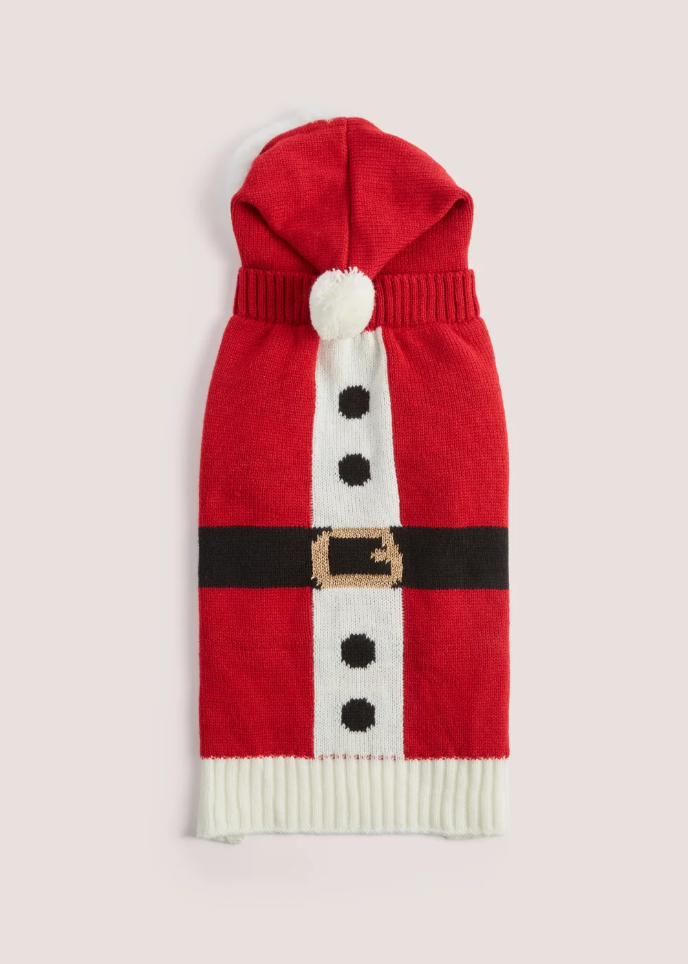 Red Santa Belly Pet Jumper - Small Image 1
