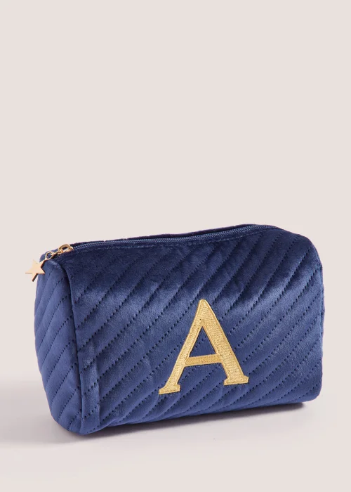 Navy Alphabet Makeup Bag (20cm x 9cm x 13.5cm) - S Image 2