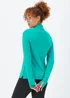 Souluxe Green Half Zip Sports Sweatshirt - Small Image 2