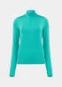 Souluxe Green Half Zip Sports Sweatshirt - Small Image 5