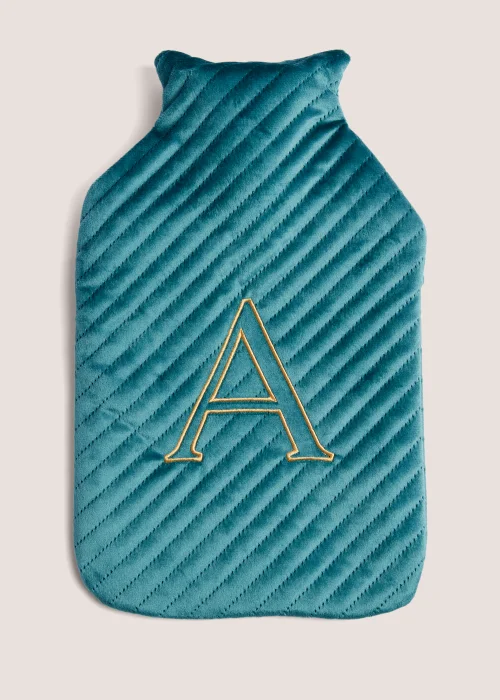 Emerald Green Alphabet Hot Water Bottle (2000ml) - S Image 2