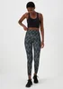 Souluxe Black Ikat Sports Leggings - 8 Image 1