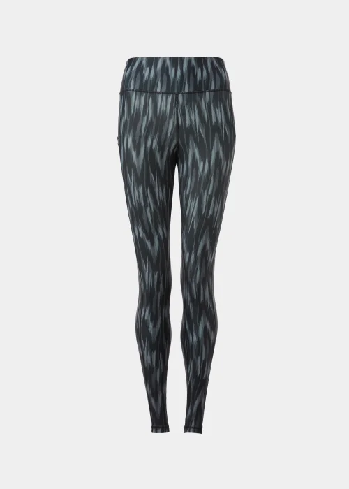 Souluxe Black Ikat Sports Leggings - 8 Image 5