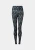 Souluxe Black Ikat Sports Leggings - 8 Image 5