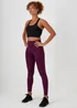 Souluxe Plum Marble Jacquard Sports Leggings - 8 Image 1