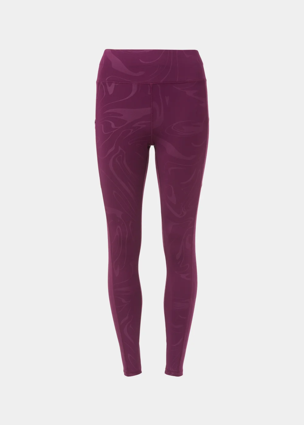Souluxe Plum Marble Jacquard Sports Leggings - 8 Image 5