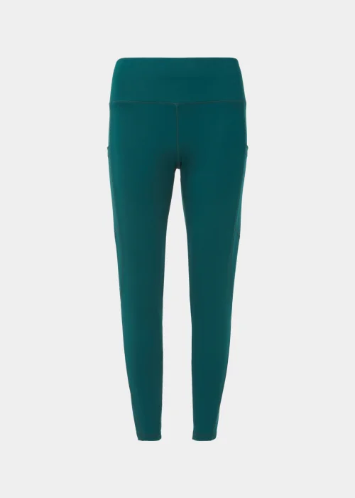 Souluxe Dark Green Mesh Panel Sports Leggings - 8 Image 5