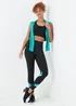 Souluxe Black Colour Block Leggings - 8 Image 4