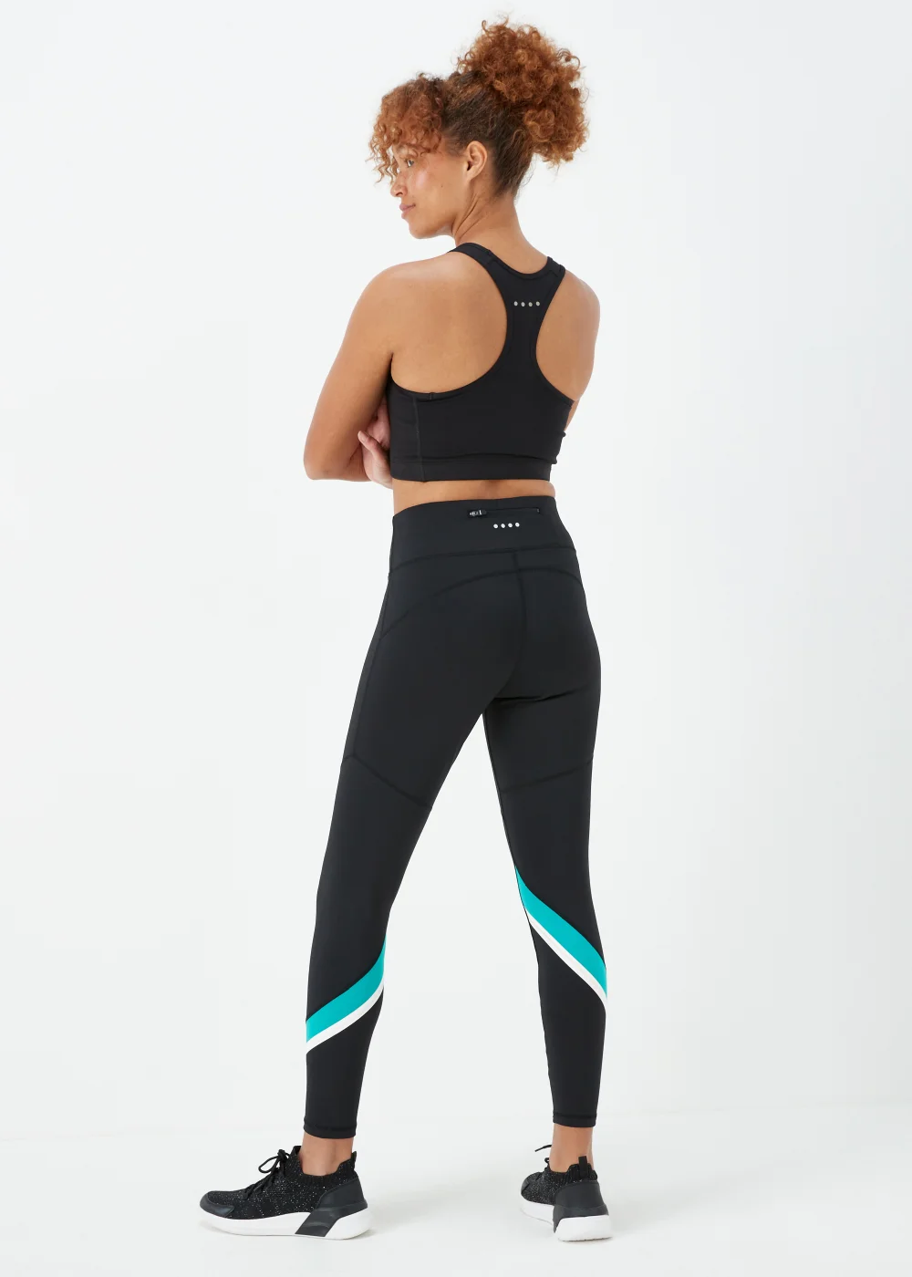 Souluxe Black Colour Block Leggings - 8 Image 2