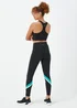 Souluxe Black Colour Block Leggings - 8 Image 2