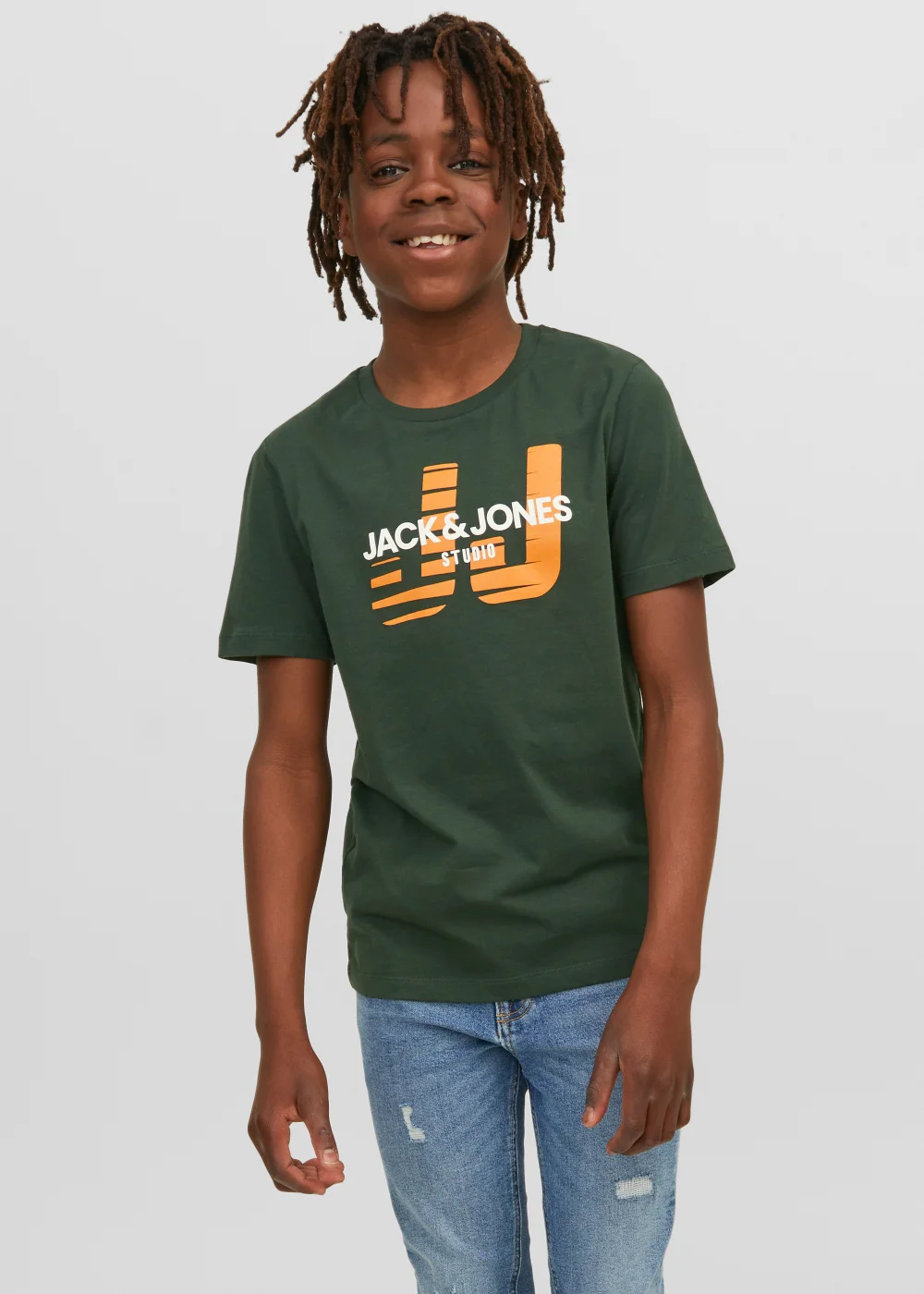 Jack & Jones Junior Green Huncho T-Shirt - Age 12 Years Image 1