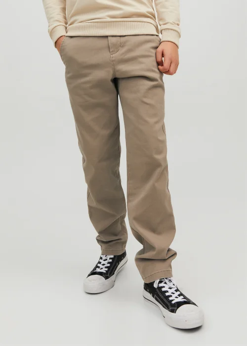Jack & Jones Junior Natural Marco Dave Trousers (6-16yrs) - Age 6 Years Image 1