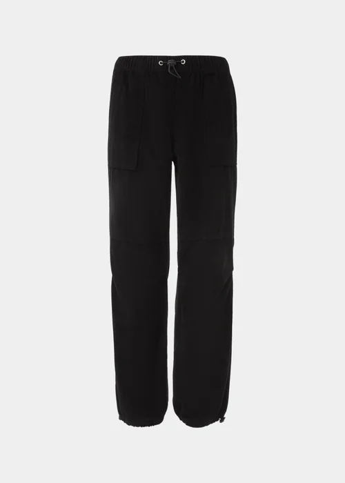 Black Cord Parachute Trousers - Size 8 Image 5
