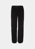 Black Cord Parachute Trousers - Size 8 Image 5