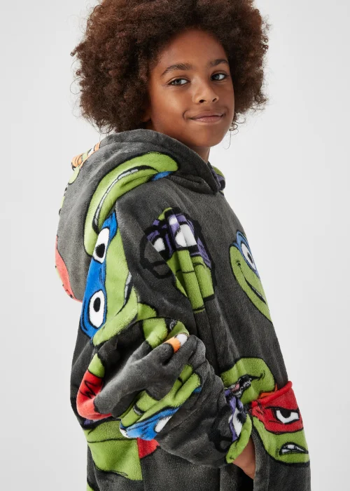 Kids Teenage Mutant Ninja Turtles Snuggle Hoodie (4-13yrs) - Age 4 - 6 Years Image 3
