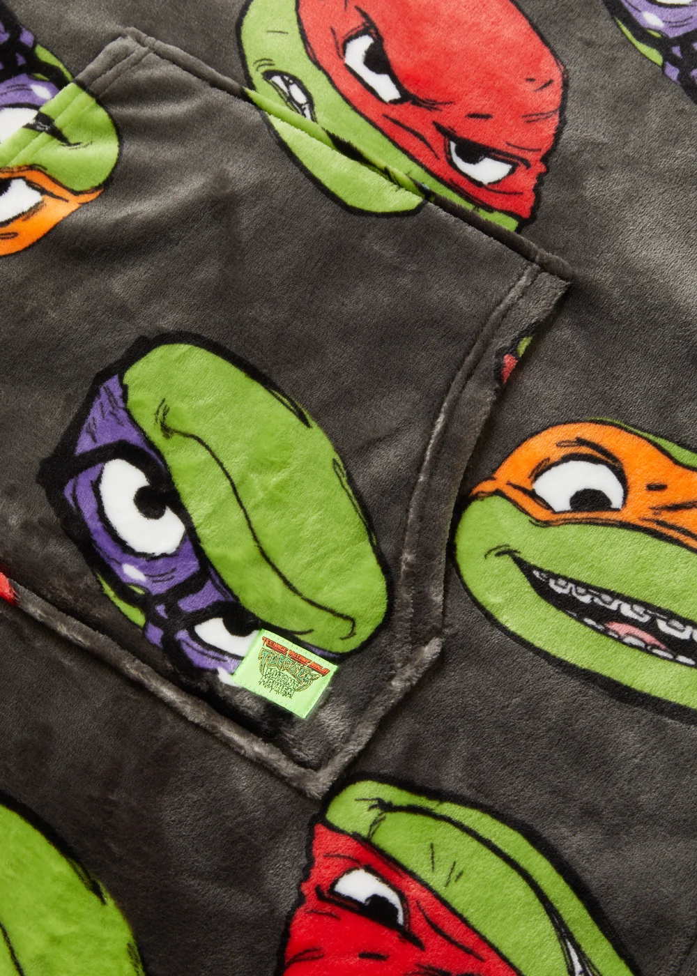 Kids Teenage Mutant Ninja Turtles Snuggle Hoodie (4-13yrs) - Age 4 - 6 Years Image 5