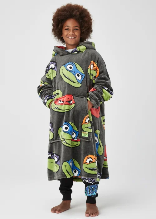Kids Teenage Mutant Ninja Turtles Snuggle Hoodie (4-13yrs) - Age 4 - 6 Years Image 1