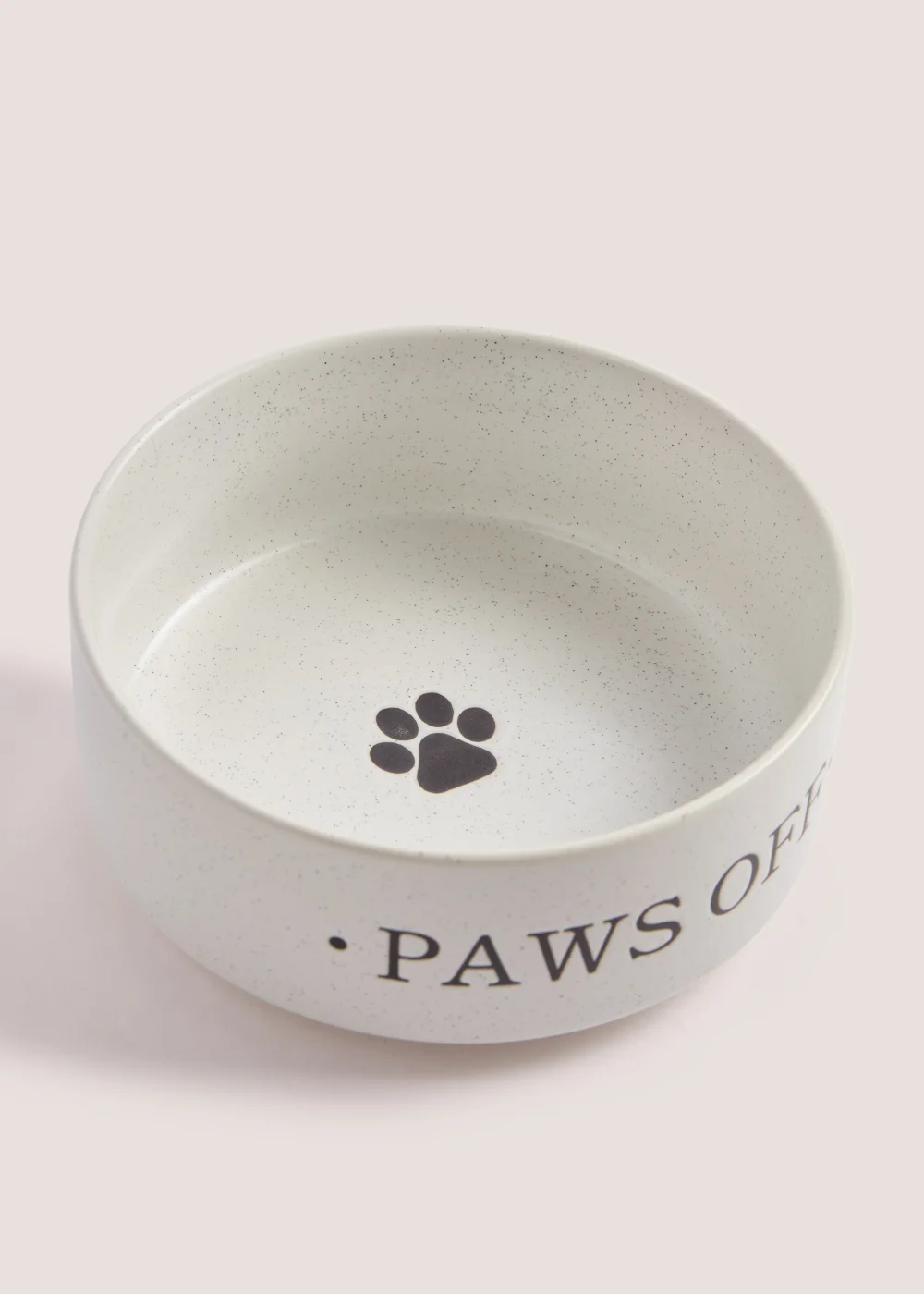 Monochrome Paws Off Ceramic Pet Bowl (15cm x 15cm x 6cm) Image 2