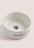 Monochrome Paws Off Ceramic Pet Bowl (15cm x 15cm x 6cm) Image 2