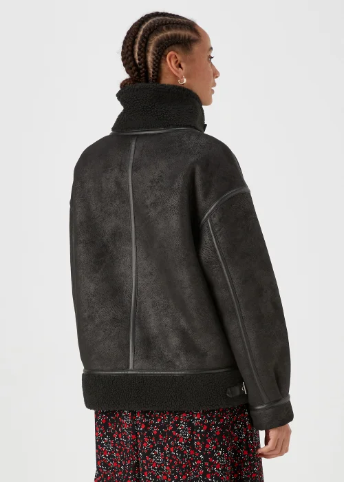 Black Aviator Jacket - 8 Image 2