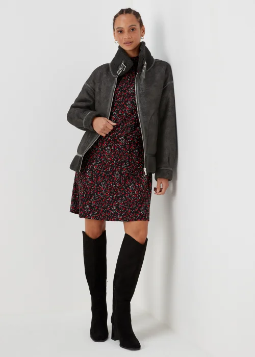 Black Aviator Jacket - 8 Image 4
