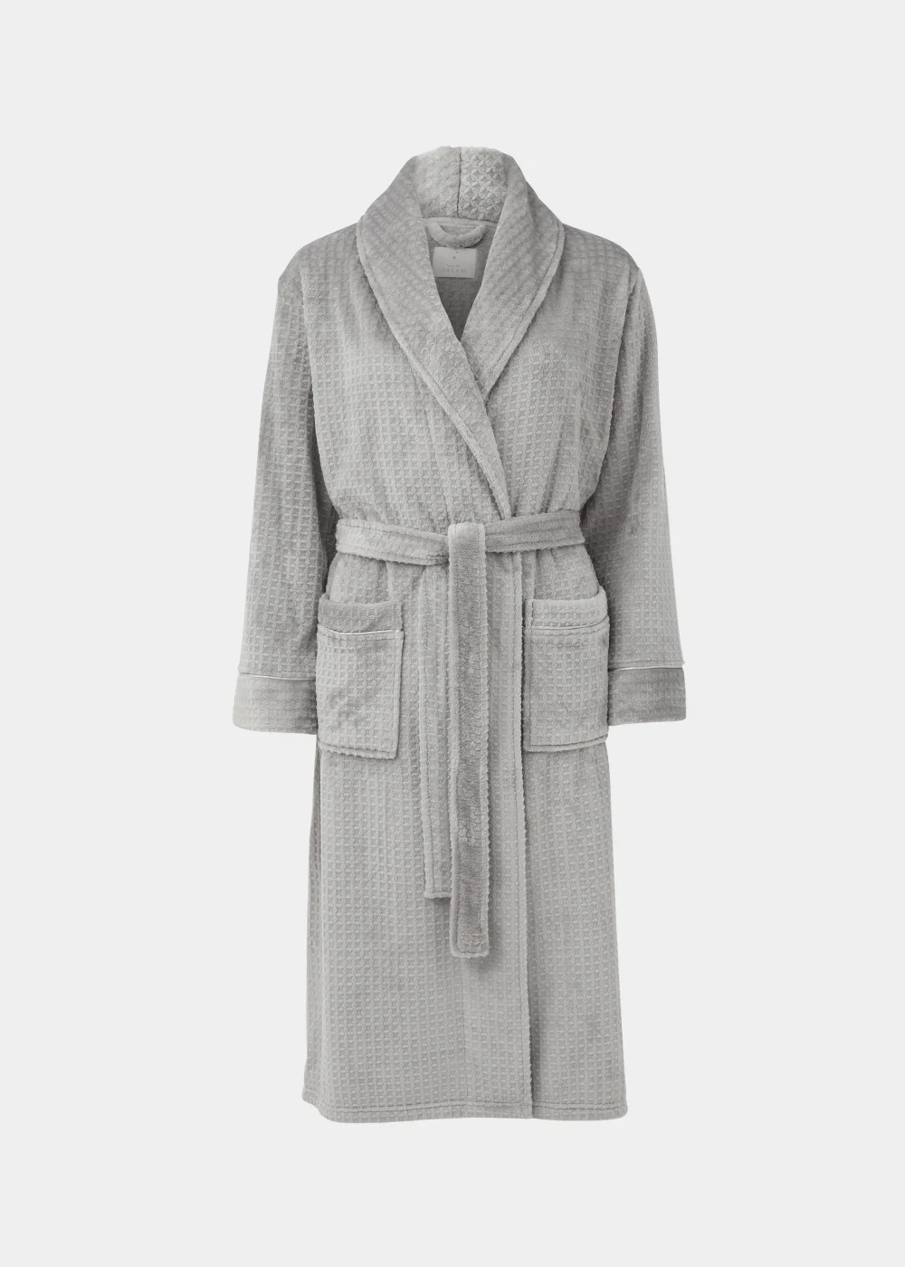 Charcoal Waffle Dressing Gown - Extra small Image 4