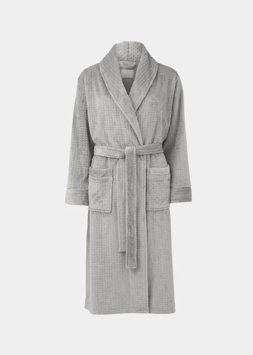Charcoal Waffle Dressing Gown - Extra small Image 4