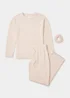 Pink Stripe Knitted Lounge & Scrunchie Set - Extra small Image 4