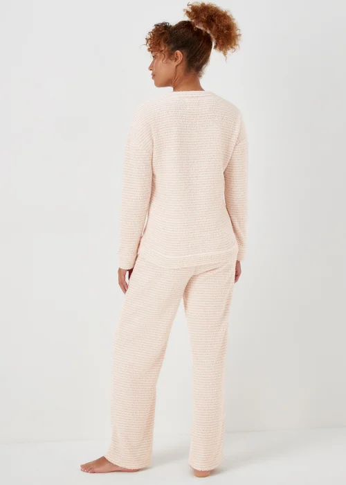 Pink Stripe Knitted Lounge & Scrunchie Set - Extra small Image 2