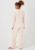 Pink Stripe Knitted Lounge & Scrunchie Set - Extra small Image 2