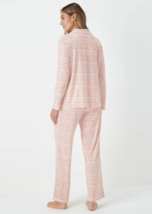 Pink Fair Isle Pyjama Set - Extra small Image 2