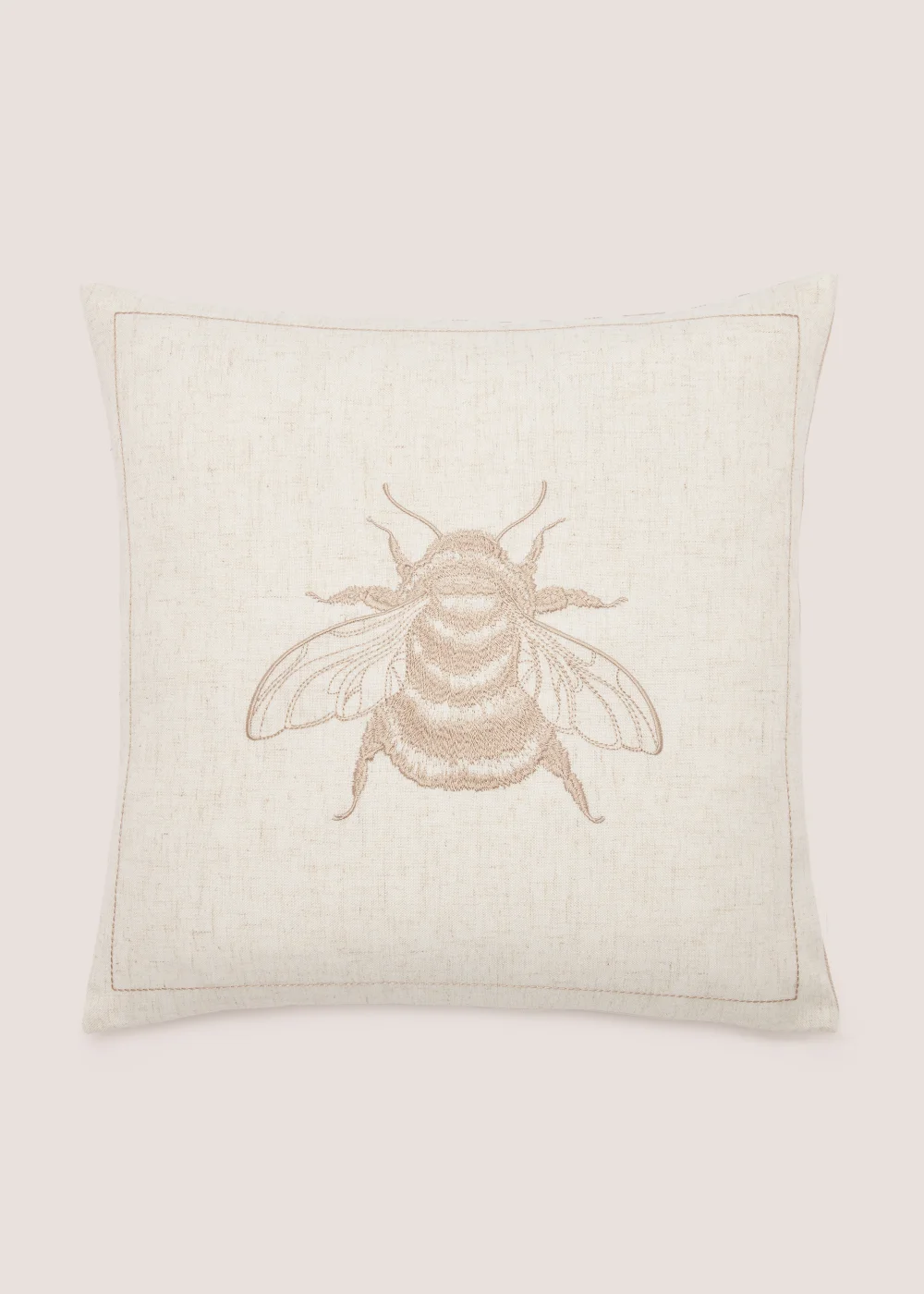 Cream & Beige Bee Cushion (43cm x 43cm) Image 1