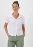 White Button Up Shirt - Size 8 Image 1