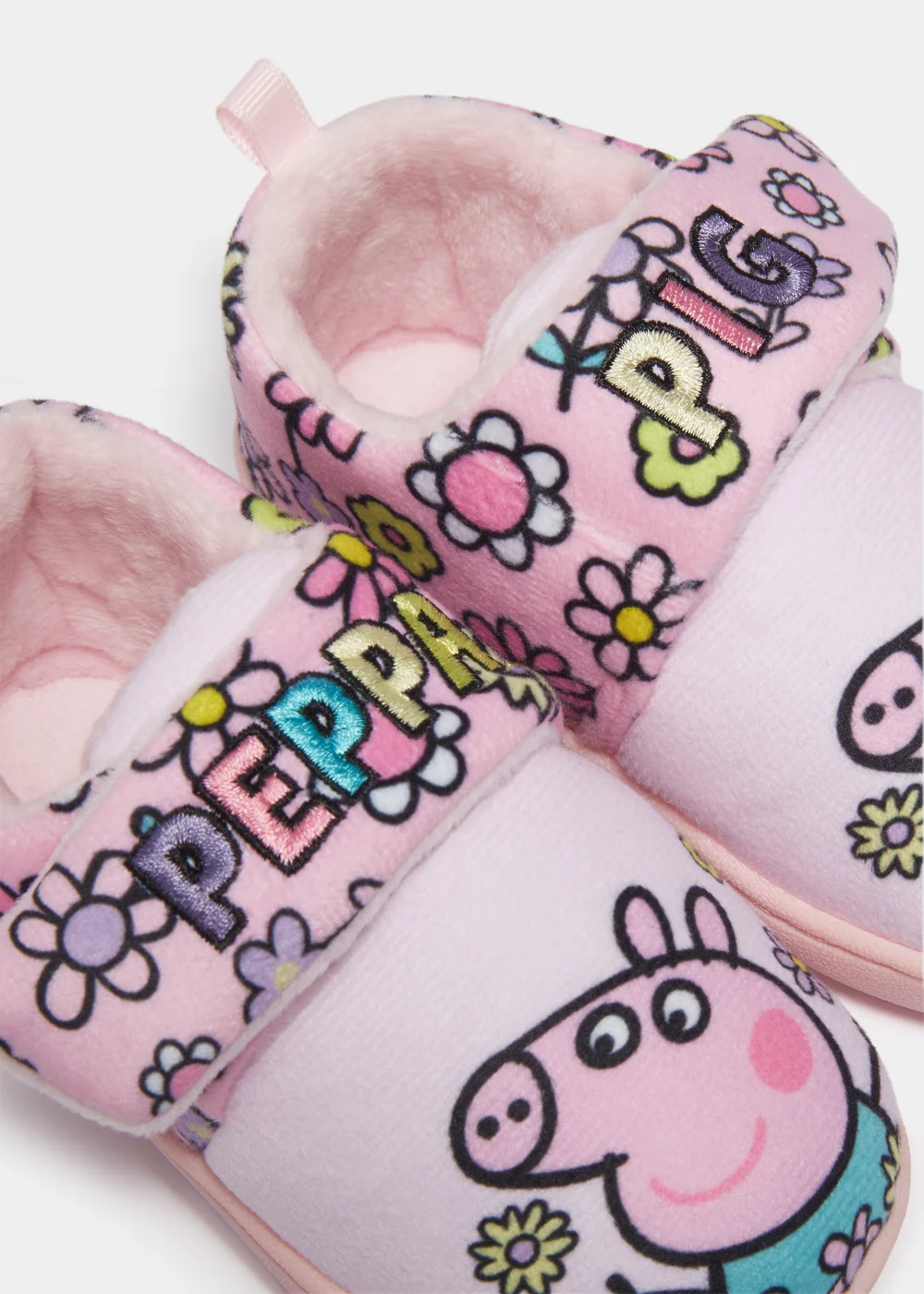 Kids Pink Peppa Pig Slippers (Younger 4-12) - Size 4 Infants Image 2