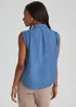 Blue Sleeveless Shirt - Size 8 Image 2