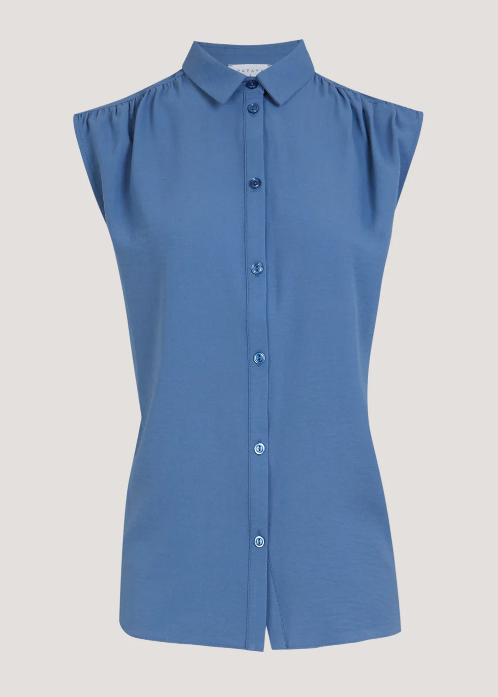 Blue Sleeveless Shirt - Size 8 Image 5
