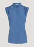 Blue Sleeveless Shirt - Size 8 Image 5