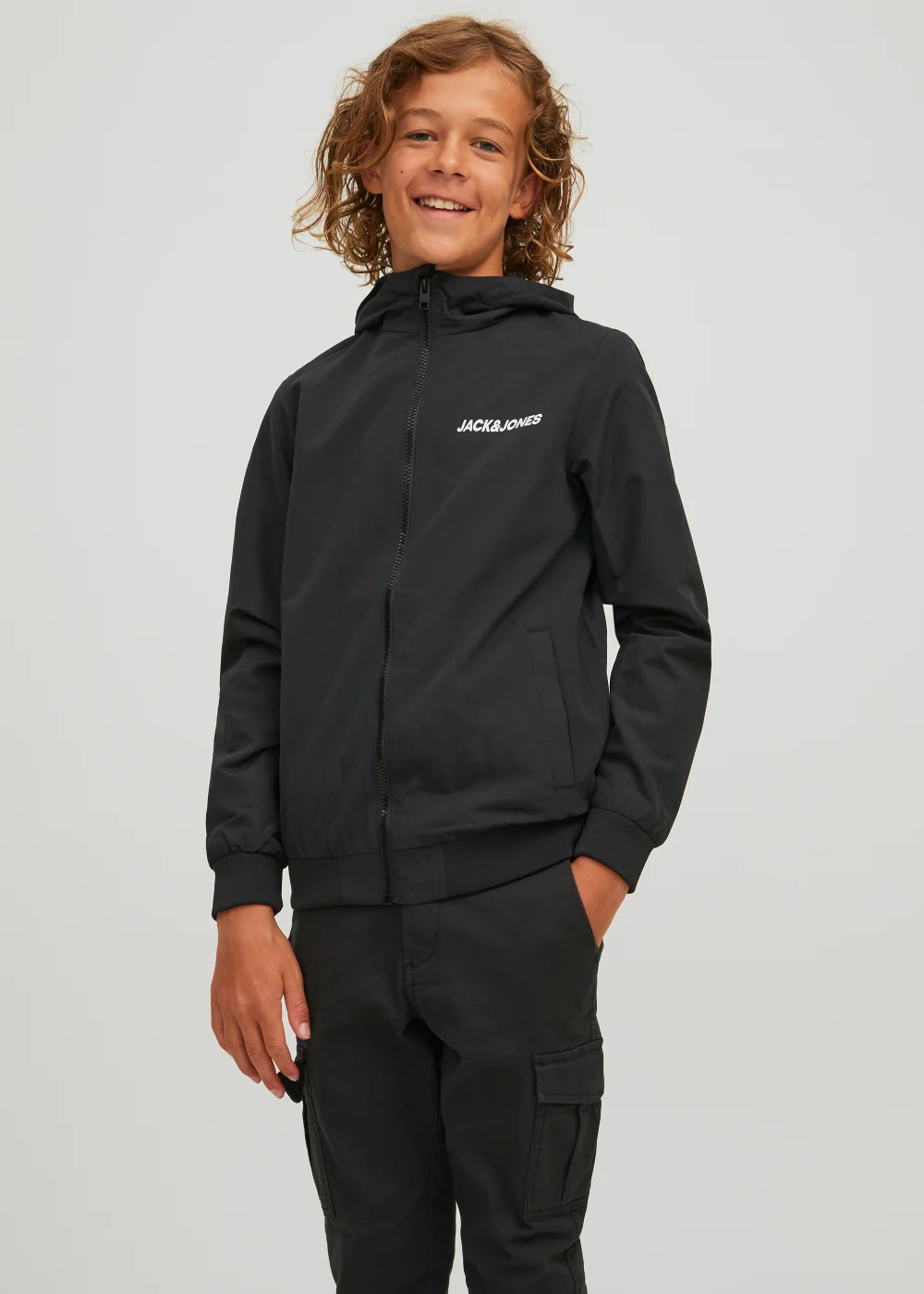 Jack & Jones Kids Black Bomber Jacket (6-16yrs) - 6 Yrs Image 2