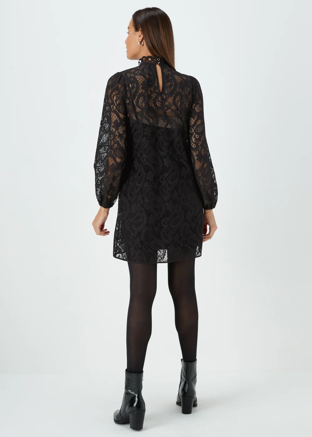 Et Vous Black Lace Tunic Dress - 8 Image 2