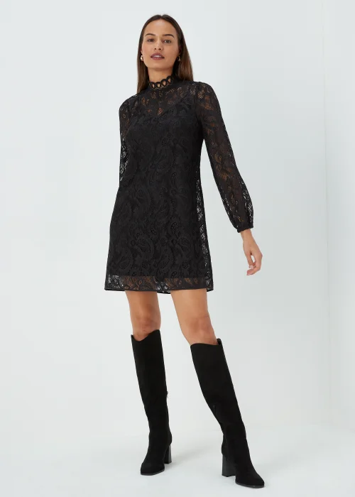 Et Vous Black Lace Tunic Dress - 8 Image 4
