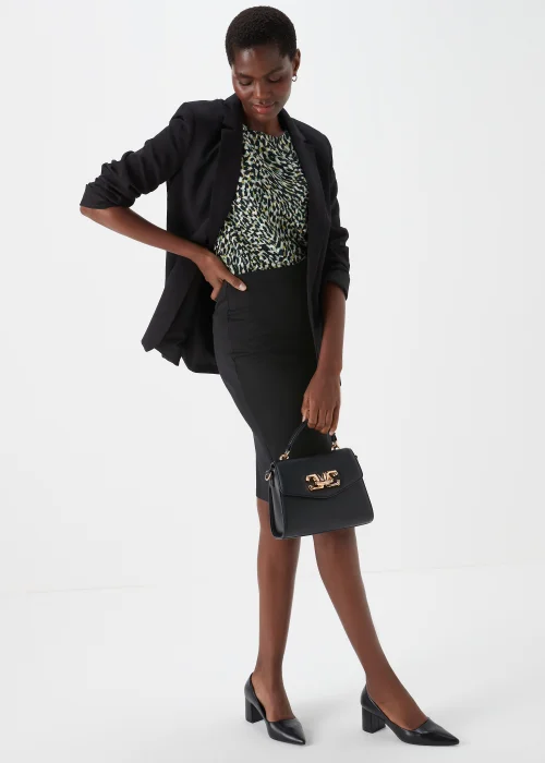 Et Vous Black Ponte Skirt - Size 10 Image 4