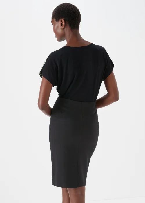 Et Vous Black Ponte Skirt - Size 10 Image 2