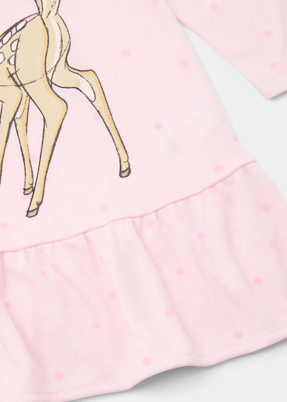 Kids Pink Disney Bambi Long Sleeve Nightie (9mths-7yrs) - Age 9 - 12 Months Image 2