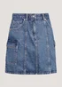 Mid Wash Utility Skirt - Size 8 Image 5